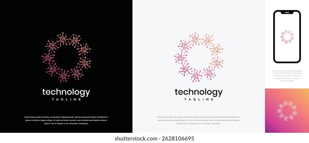Nature tree logo design. Nature tree logo template in hexagon shape. Nature logo symbol icon