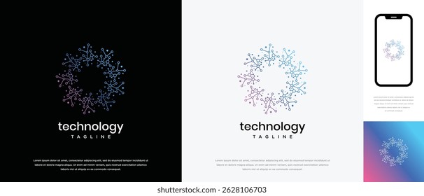 Nature tree logo design. Nature tree logo template in hexagon shape. Nature logo symbol icon