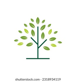 Nature Tree Logo Design Vector