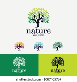 Nature Tree Logo Designs Template