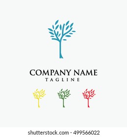 Nature tree logo vector