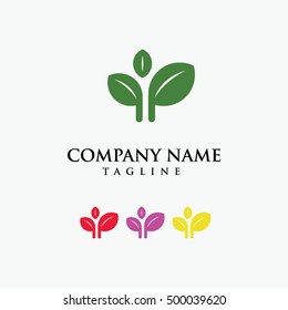 Nature tree logo vector