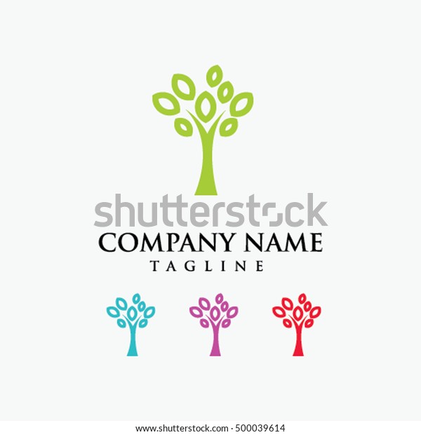 Nature Tree Logo Vector Stock Vector (Royalty Free) 500039614