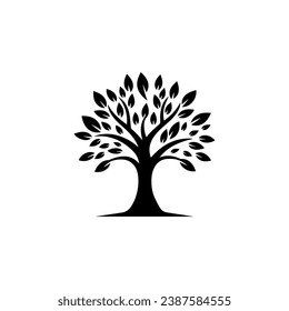 Nature Tree Logo Vector Simple Design