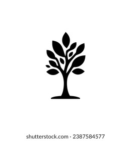 Nature Tree Logo Vector Simple Design