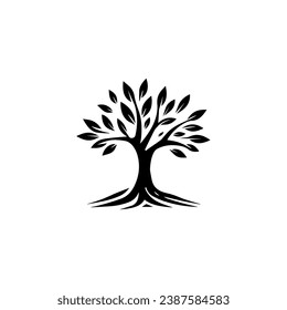Nature Tree Logo Vector Simple Design