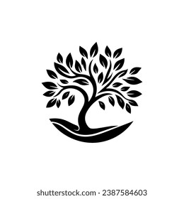 Nature Tree Logo Vector Simple Design