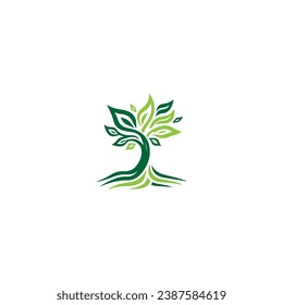 Nature Tree Logo Vector Simple Design