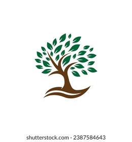 Nature Tree Logo Vector Simple Design