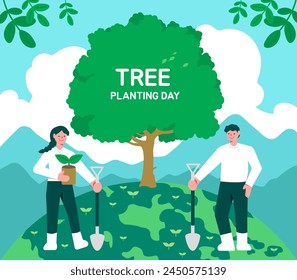 nature, tree planting day, environment day, environment, nature, tree, protection,