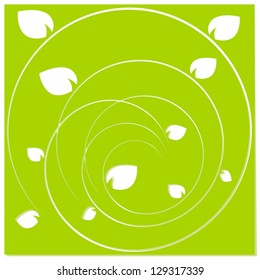 Nature tree symbol in ecology world concept illustration