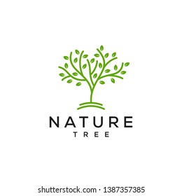 nature tree vector logo design
