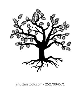 Silueta de Vector de árbol de Naturaleza 9