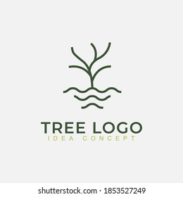 Nature trees logo design vector illustration. Tree vector icon