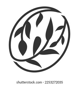 Plantilla de logotipo de árboles naturales Icono Ilustración Identidad de marca.Ilustración aislada e ilustración plana. Gráfico vectorial