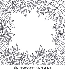 Nature and tropical leaves design