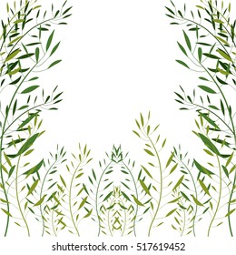 Nature and tropical leaves design