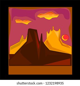 nature of Utah vector illustration