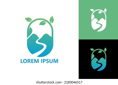 Nature valley logo template design vector