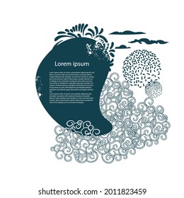 nature vector abstract design isolated