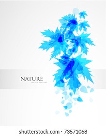 Nature vector background. Abstract leaves. Summer design