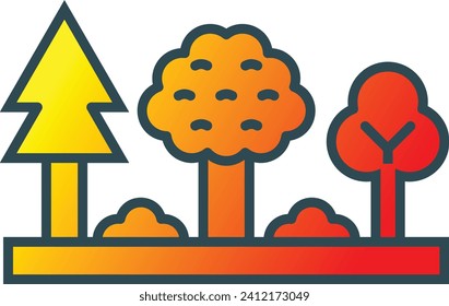 Icono de vector de naturaleza. Se puede usar para imprimir, móviles y aplicaciones web.