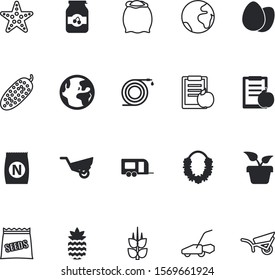 nature vector icon set such as: hibiscus, sesame, coral, utensil, camp, life, powder, flora, hazelnut, sprinkler, trailer, maintenance, meal, beans, almond, rice, caravan, eggshell, spa, landscape