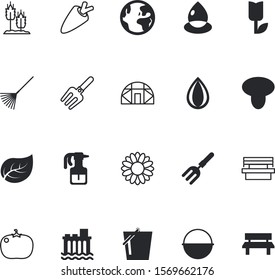 nature vector icon set such as: global, cleaner, halloween, detergent, earth, fun, leek, beauty, trendy, land, cultivate, fastfood, glass, grain, bucket, florist, march, emblem, globe, cabbage