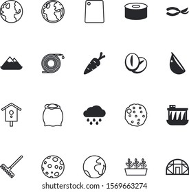 nature vector icon set such as: vegan, fan, irrigation, technology, greenhouse, can, ocean, market, spray, cafe, coiled, overcast, secateurs, hole, tomato, solar, night, clean, table, restaurant