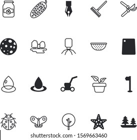 nature vector icon set such as: vegetables, competition, modern, stationery, virus, rake, animals, little, monsters, clinic, medicine, vacations, banner, autumn, strawberry, sphere, letter, vitamin