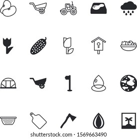 nature vector icon set such as: radish, pumpkin, menu, card, animal, circle, tranquil, fitness, young, farming, weather, glass, pool, climate, machinery, nest, banner, onion, cook, blade, wildlife