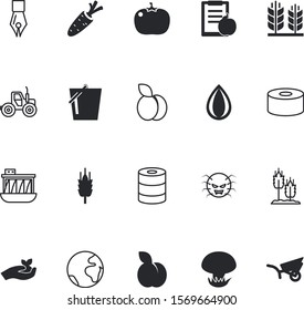 nature vector icon set such as: baby, classic, bucket, tomatoe, gold, sea, tomatoes, little, science, vacancy, environmental, signature, continent, protect, earth, land, farming, empty, ground