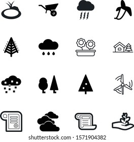 nature vector icon set such as: fresh, diet, propeller, drop, snow, shadow, equipment, building, grass, pond, home, bolt, long, person, lightning, pattern, light, banana, clipart, support, rotating