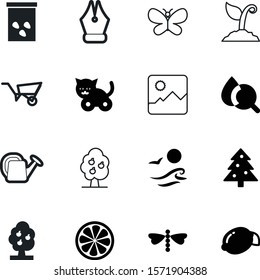 nature vector icon set such as: toy, paper, pen, pine, photography, calligraphy, cute, soil, hematology, sesame, christmas, mobile, education, load, drawing, happy, a, child, gallery, coriander, sea