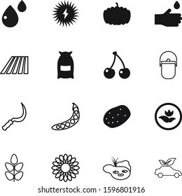 nature vector icon set such as: delicious, snap, cartoon, decoration, hand, pollution, work, camp, medical, solid, instrument, web, bright, ecological, clean, blue, campfire, oat, wood, filled