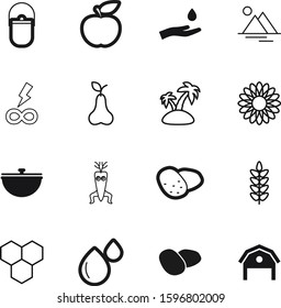 nature vector icon set such as: spring, estate, picnic, electronic, scientific, life, wood, blood, genetic, tree, sea, gmo, infinite, tourist, icons, crop, energy, seed, yellow, fire, label, clean