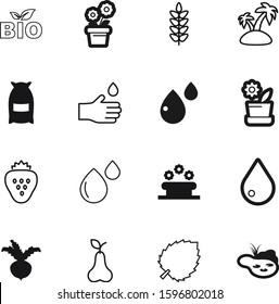 nature vector icon set such as: spike, dessert, recycling, flour, red, strawberry, hold, simple, juicy, bread, pear, stones, ear, hand, beetroot, business, web, sky, park, lake, coast, feed, sack