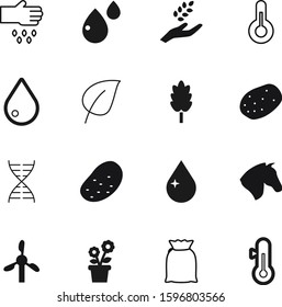 nature vector icon set such as: sport, potatoes, breakfast, gene, sow, chemistry, meal, scale, wind, heredity, bright, electricity, chill, education, ripe, code, package, stem, doodle, crop, cereals