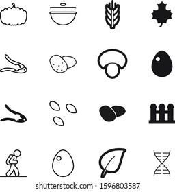 nature vector icon set such as: web, building, shape, medical, gene, oat, harvest, thin, wheat, vacation, maple, garden, collection, knowledge, north, technology, flag, round, chromosome, nation