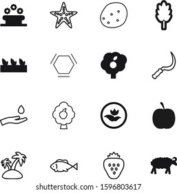 nature vector icon set such as: cereals, bio, recycle, round, comic, medicine, shell, retro, coast, holidays, atom, hold, sketch, park, decoration, ladder, industry, tuft, autumn, sheep, floral