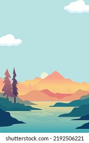 Nature Vector Illustration Color Background