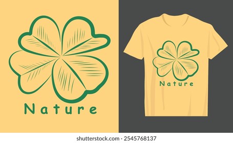 Ilustração de vetor de natureza e design de camiseta. Design de ilustração vetorial para gráficos de moda, impressões de t shirt, tês, cartazes, adesivos.