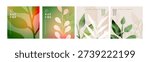 Nature. Vector illustrations for graphic and web design, social media, business and marketing material. Concepts for natural and organic products, beauty and cosmetics, fashion, environment.