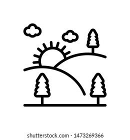 Nature vector line icon