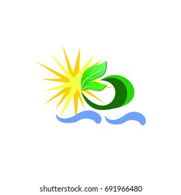 Nature - vector logo concept illustration. Ecology. Leafs lsign. Bio. Agriculture logo. Vector logo template. Design element.