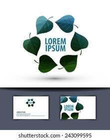 nature vector logo design template. ecology or natural product icon.