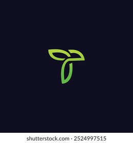 Nature vector logo gradient design
