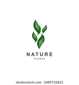 Nature Vector Logo, Leaf Logo Brand Business, Professional Logo