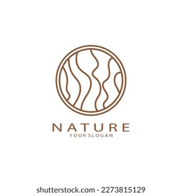 Nature vector logo. with trees, rivers, seas, mountains, business emblems, travel badges, ,ecological health,
