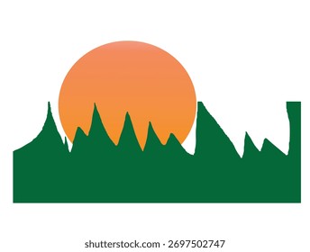 Un icono de arte de vista de naturaleza